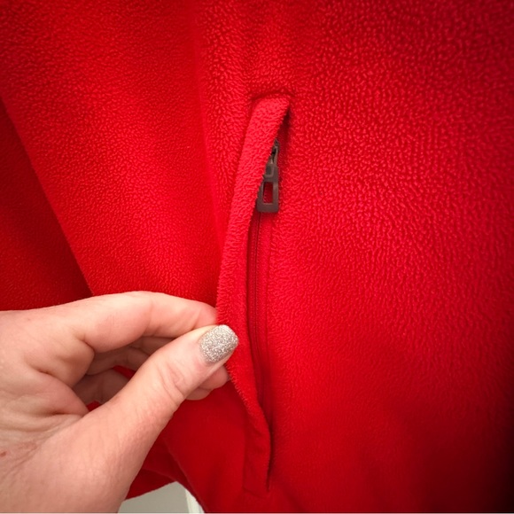 L.L.Bean Polartec® Windbloc Fleece Jacket Hoodie – Red – XXL – Unisex - Picture 3 of 13